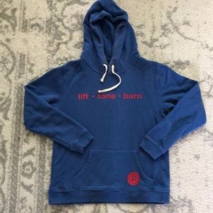 Pure Barre blue hoodie - Small